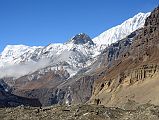 14 Tsaurabong Peak and Dhaulagiri V From Chhonbardan Glacier Between Dhaulagiri Base Camp And Glacier Camp Around Dhaulagiri 